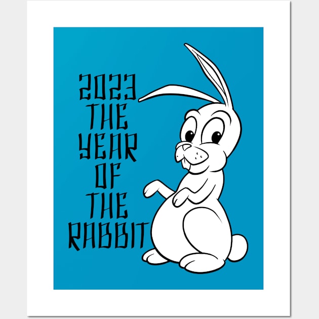 2023 Year of the Rabbit Wall Art by Generic Mascots